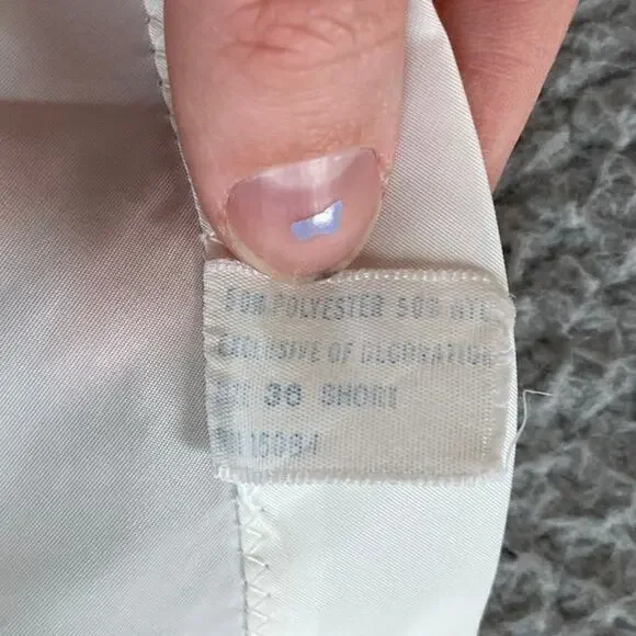 Vintage Slip Chemise Dress Medium 38 Sheer Embroidery White Lingerie Coquette - Picture 10 of 14